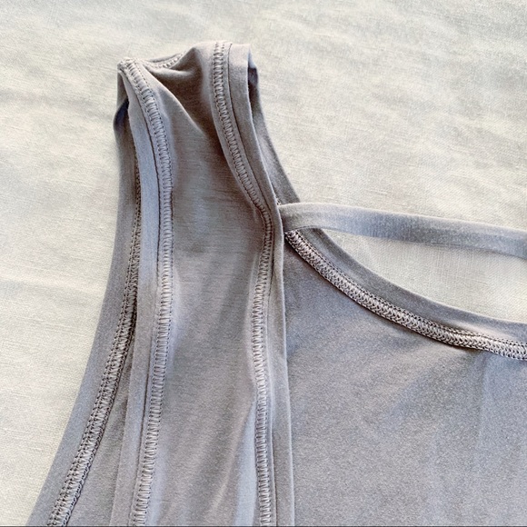 Lululemon open back deep stretch gray tank - Picture 4 of 4